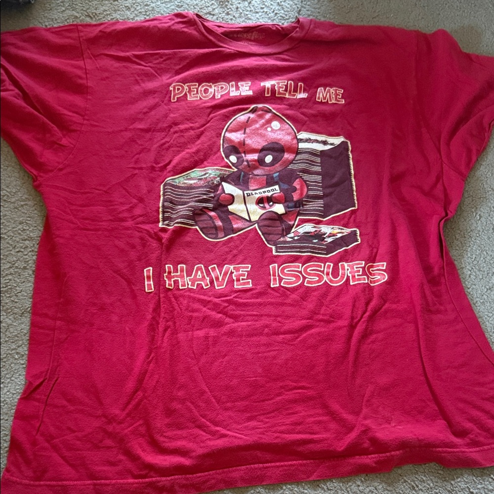 Deadpool Red Graphic T-Shirt